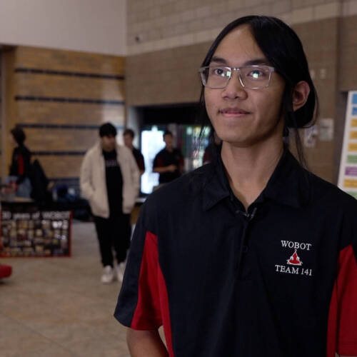 West Ottawa High School sophomore Allen Thavonekham